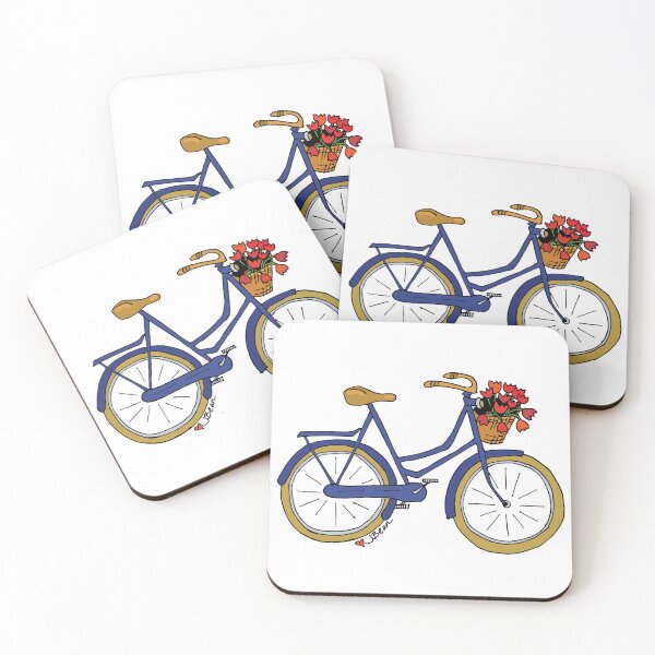 Item preview, Bike with Tulips designed and sold by Jennachaplin.
