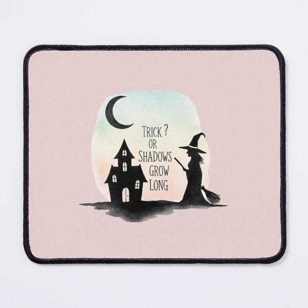 Item preview, Trick Or Shadows Grow Long Halloween T-Shirt | Spooky Witch and Haunted House Design designed and sold by MinimalArtTees.