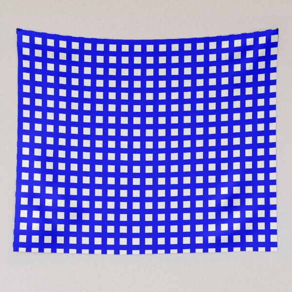 Item preview, Thick Blue & White Squares & Crosses designed and sold by Goods4SaleNow.
