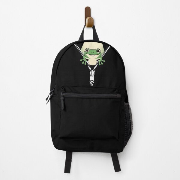 Item preview, Froggy Zip Surprise – Peek-A-Boo Frog Zipper Graphic designed and sold by bimumonji.