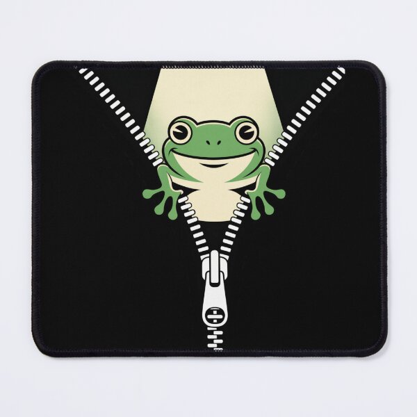 Item preview, Froggy Zip Surprise – Peek-A-Boo Frog Zipper Graphic designed and sold by bimumonji.