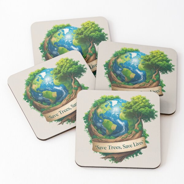 Item preview, Save Trees, Save Lives – Earth Wrapped in Tree Roots designed and sold by smitke.