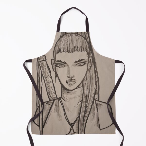Item preview, Ninja Girl with Shuriken necklace designed and sold by JosieBaldwin.