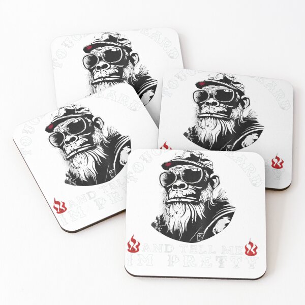 Item preview, (On Back) Touch My Beard and Tell Me I'm Pretty Monkey T-Shirt designed and sold by Inspira Design.