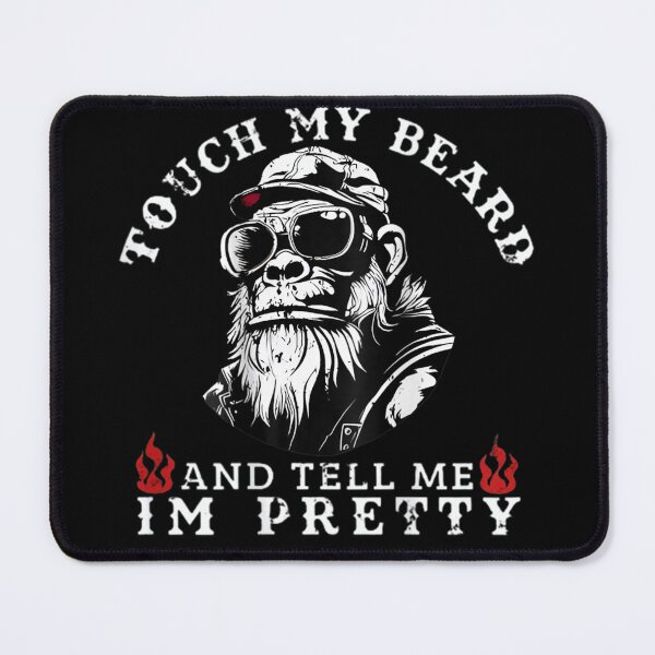 Item preview, (On Back) Touch My Beard and Tell Me I'm Pretty Monkey T-Shirt designed and sold by Inspira Design.