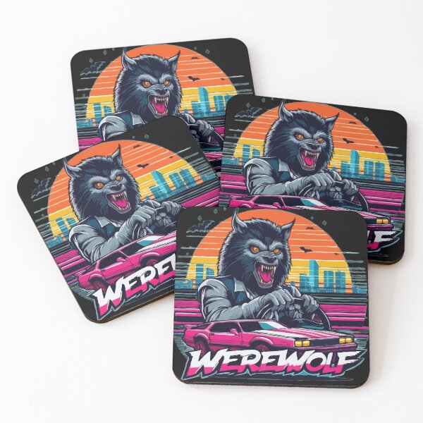 Item preview, Retro Werewolf Racer designed and sold by RkskArt.