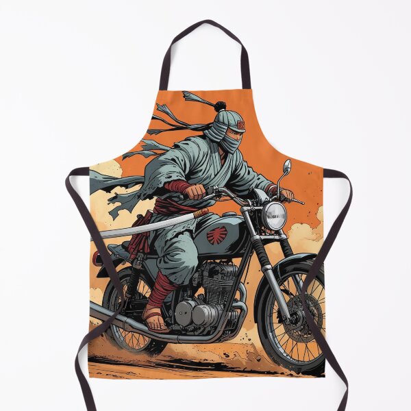Item preview, Desert Samurai Biker – Anime Warrior Riding Through Sandstorm  designed and sold by MOTAS FASHION .