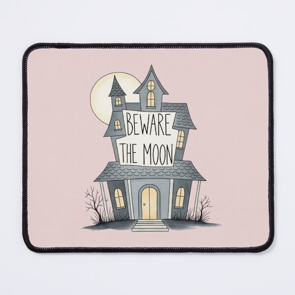 Item preview, Spooky Haunted House Beware The Moon T-Shirt - Halloween Gothic Night Full Moon Design designed and sold by MinimalArtTees.
