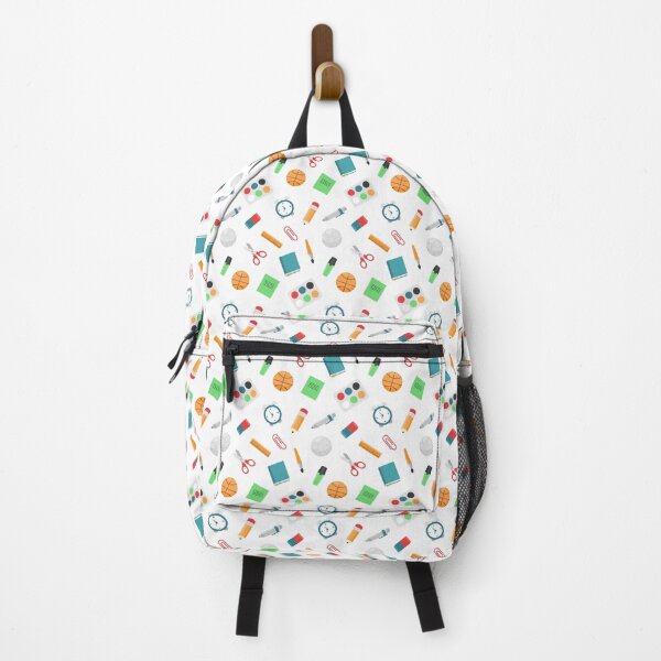 Item preview, Colorful School Supplies & Sports Ball Pattern – Fun Back-to-School Notebook Design designed and sold by FestivityFinds.