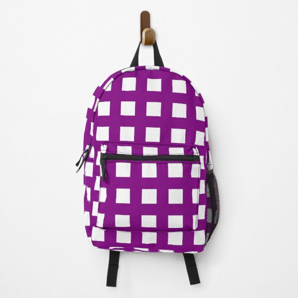 Item preview, Thick Purple & White Squares & Crosses designed and sold by Goods4SaleNow.