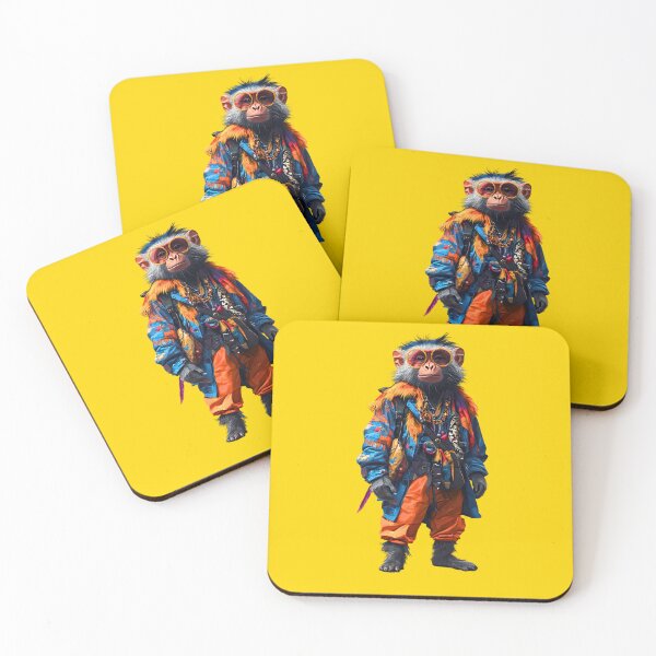 Item preview, Title: Mandrill Monkey Drip King designed and sold by MYTHIC PEEL STICKERS.