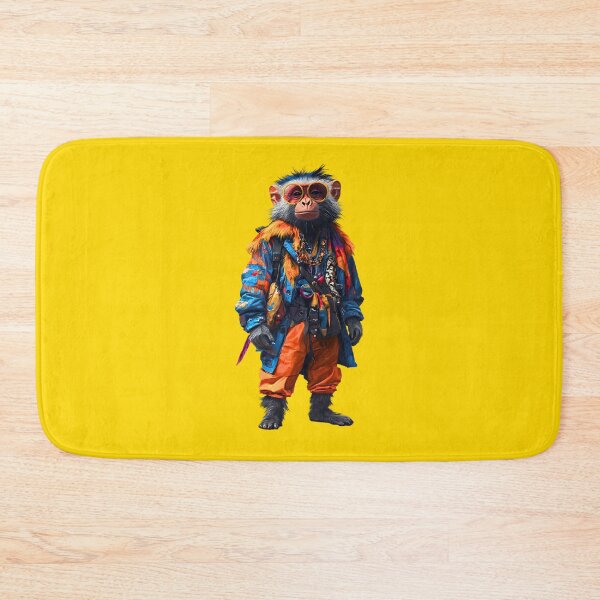 Item preview, Title: Mandrill Monkey Drip King designed and sold by MYTHIC PEEL STICKERS.