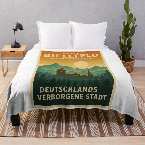 Item preview, Bielefeld Poster – Vintage travel poster with meme designed and sold by Domci.