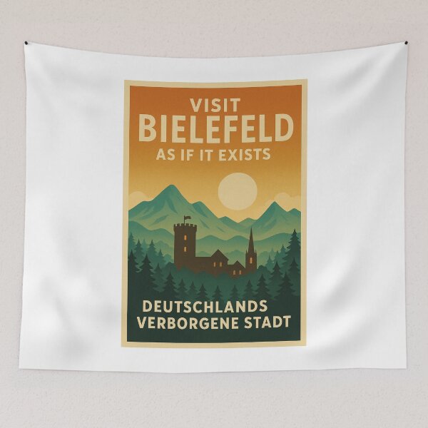 Item preview, Bielefeld Poster – Vintage travel poster with meme designed and sold by Domci.