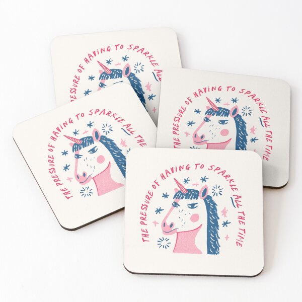 Item preview, Its not easy being a unicorn designed and sold by toastedpixels.