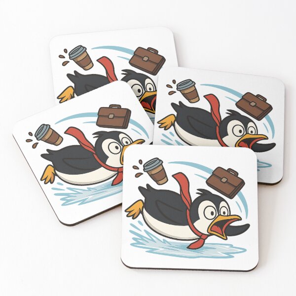 Item preview, Funny Business Penguin Slipping on Ice designed and sold by Romeo Fashion.