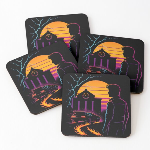 Item preview, Time Travel OUTATIME Retro 80s Sci-Fi Art designed and sold by Retr0Tshirts.