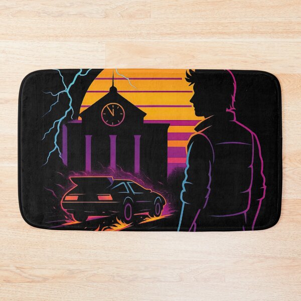 Item preview, Time Travel OUTATIME Retro 80s Sci-Fi Art designed and sold by Retr0Tshirts.