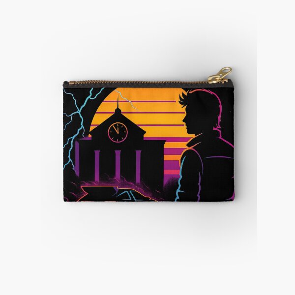 Item preview, Time Travel OUTATIME Retro 80s Sci-Fi Art designed and sold by Retr0Tshirts.