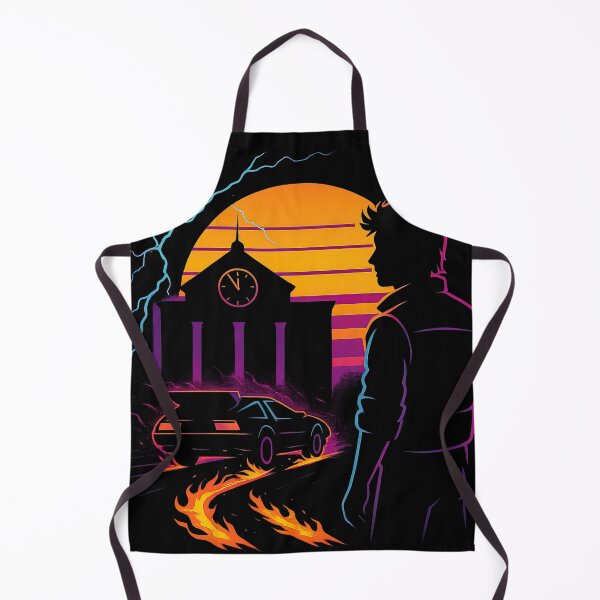 Item preview, Time Travel OUTATIME Retro 80s Sci-Fi Art designed and sold by Retr0Tshirts.