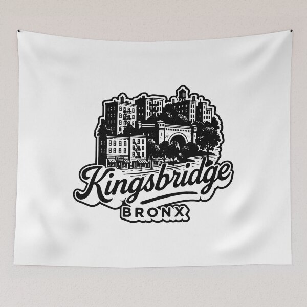 Item preview, Kingsbridge Bronx Neighborhood Typography designed and sold by Boogosh.