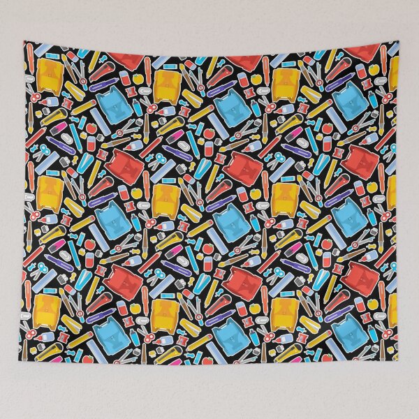 Item preview, Bold Back-to-School Supplies Pattern with Colorful Stationery – Fun Kids Clothing Design designed and sold by FestivityFinds.