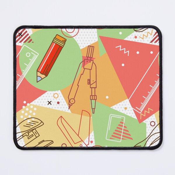 Item preview, Abstract Geometric School Supplies Pattern – Creative Kids Clothing Design designed and sold by FestivityFinds.