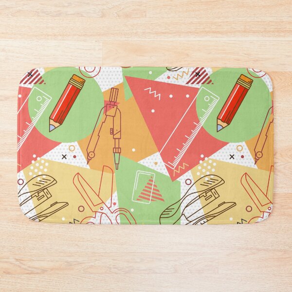 Item preview, Abstract Geometric School Supplies Pattern – Creative Kids Clothing Design designed and sold by FestivityFinds.