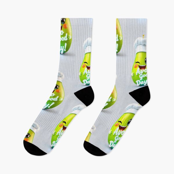 Item preview, Cute Chef Avocado "Avo Good Day" Pun Design, Happy Foodie Cartoon for Positive Vibes designed and sold by Jayara [Born To Reign].
