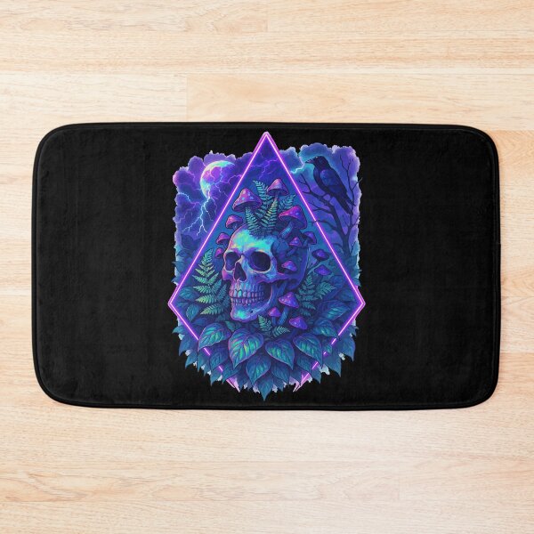 Item preview, Botany Skeleton Overgrown Plants Raven Goth Vaporwave designed and sold by TomFrontierArt.