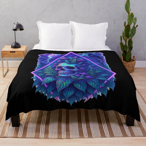 Item preview, Botany Skeleton Overgrown Plants Raven Goth Vaporwave designed and sold by TomFrontierArt.