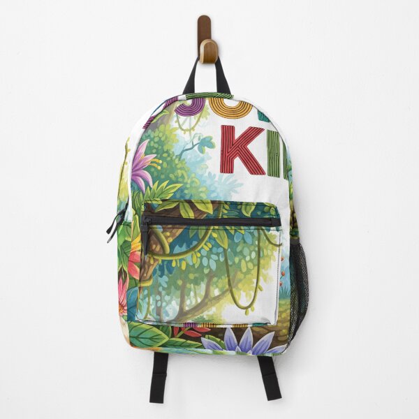 Item preview, Jungle King | Vibrant Cartoon Jungle Art with Animals and Flowers designed and sold by xkanpur.