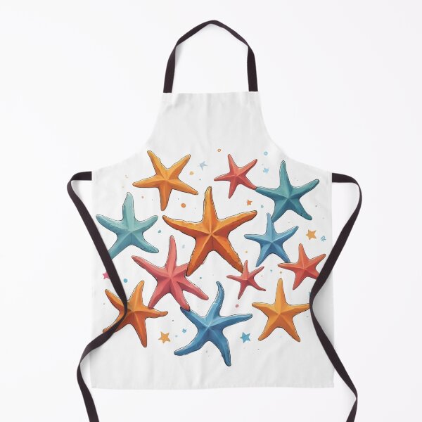 Artikelvorschau, Bunte Seesterne – Ocean Vibes Sommermuster entworfen und verkauft von Pixel--Threads.