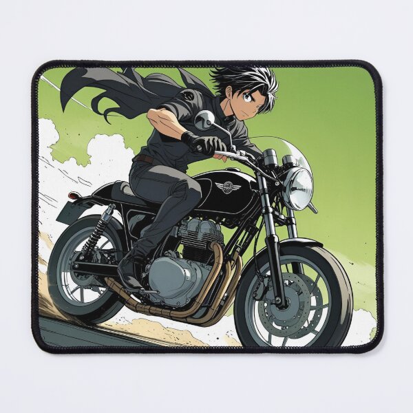 Item preview, Speed Samurai – Green Sky Anime Rider in Motion T-Shirt designed and sold by MOTAS FASHION .