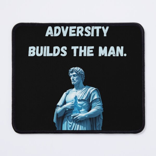 Item preview, Adversity builds the man - Blue Topaz Crystal Stoic Statue designed and sold by LexaArtworks.
