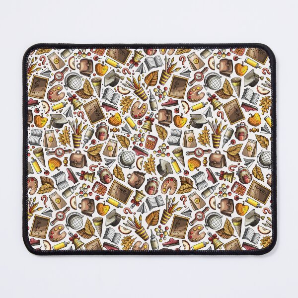 Item preview, Cute Back to School Pattern with Books, Supplies & Fall Elements – Fun Teacher & Student Notebooks designed and sold by FestivityFinds.