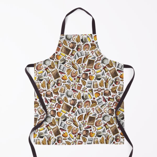Item preview, Cute Back to School Pattern with Books, Supplies & Fall Elements – Fun Teacher & Student Notebooks designed and sold by FestivityFinds.