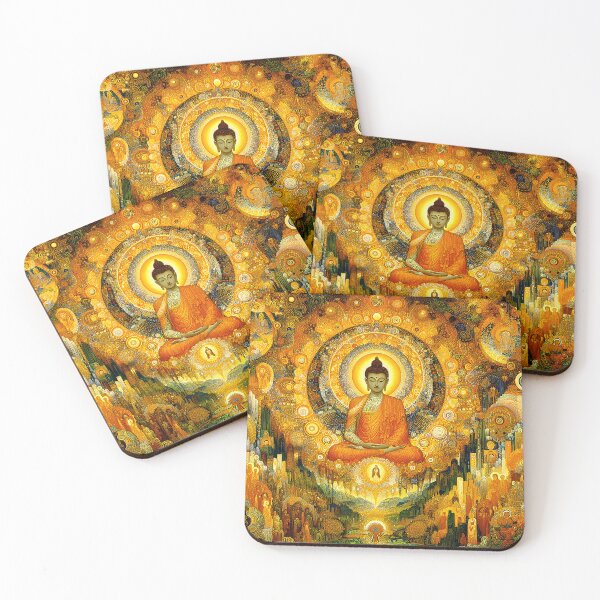 Item preview, The Infinite Mandala of Light | Mystical Illumination Wall Art designed and sold by Stoneflower-Art.