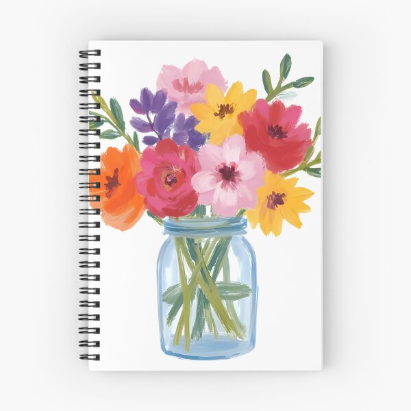 Item preview, Ramo de flores silvestres en un tarro de cristal: decoración floral rústica para el hogar designed and sold by Pixel--Threads.