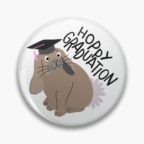 Item preview, Happy graduation rabbit designed and sold by PeachCatDesigns.