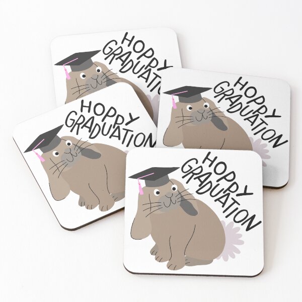 Item preview, Happy graduation rabbit designed and sold by PeachCatDesigns.