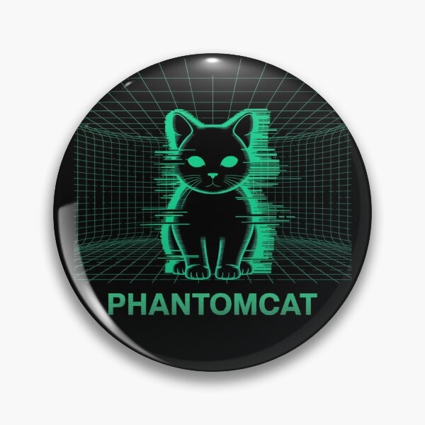 Item preview, PhantomCat – Neon Glitch Cyber Grid Kitty designed and sold by bimumonji.