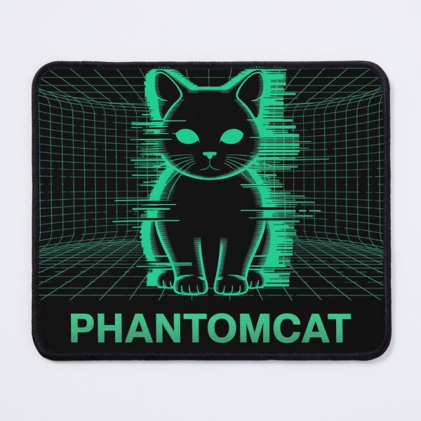 Item preview, PhantomCat – Neon Glitch Cyber Grid Kitty designed and sold by bimumonji.