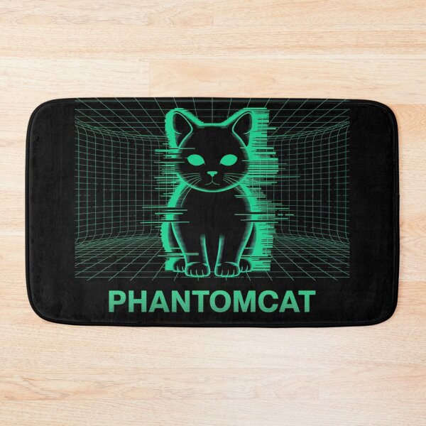Item preview, PhantomCat – Neon Glitch Cyber Grid Kitty designed and sold by bimumonji.