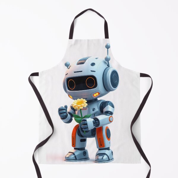 Item preview, Adorable 3D Rendered Robot Holding a Yellow Flower, Cute Futuristic Design designed and sold by Jayara [Born To Reign].