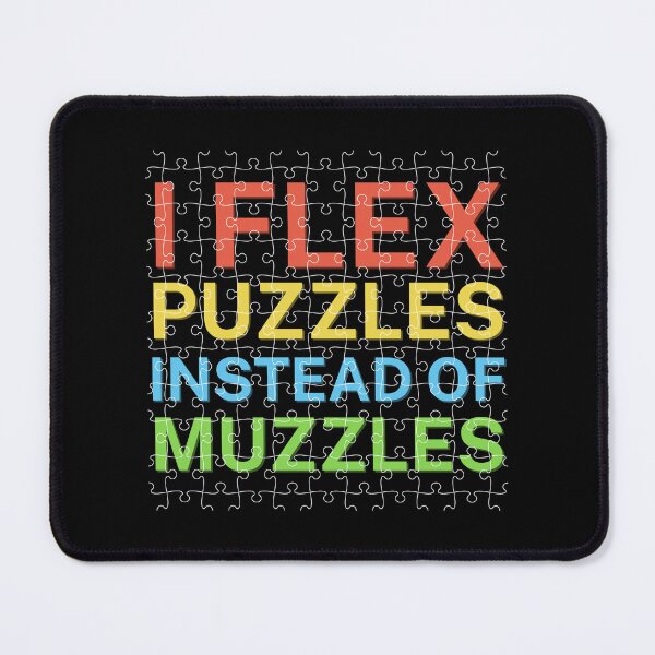 Item preview, I Flex Puzzles Instead of Muscles | Brain Teaser  designed and sold by DesignDazzles.