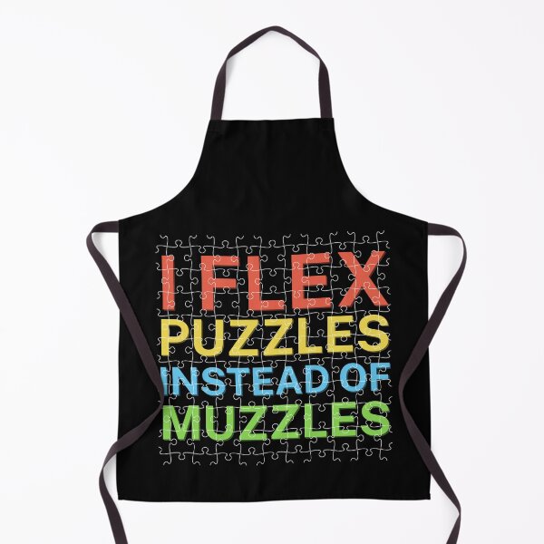 Item preview, I Flex Puzzles Instead of Muscles | Brain Teaser designed and sold by DesignDazzles.