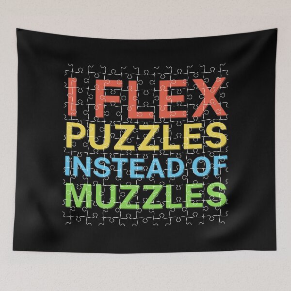 Item preview, I Flex Puzzles Instead of Muscles | Brain Teaser  designed and sold by DesignDazzles.