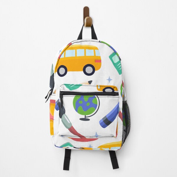 Item preview, Yellow Bus, Globe & School Supplies – Cute Teacher & Student Notebooks designed and sold by FestivityFinds.