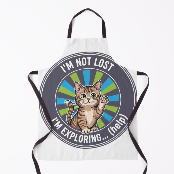 Item preview, I'm Not Lost I'm Exploring (Help) Funny Cat designed and sold by Owcomm.